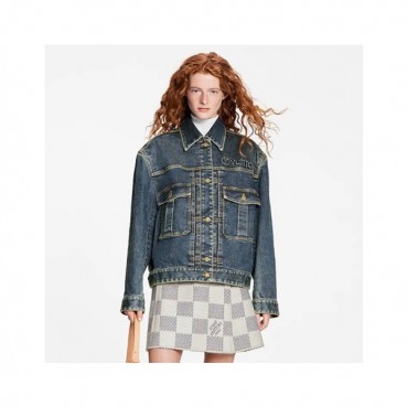 루이비통 여성 트렌디 네이비 자켓 - Womens Navy Jackets 