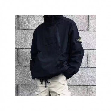 스톤아일랜드 남성 캐쥬얼 블랙 자켓 - Mens Black Jackets 