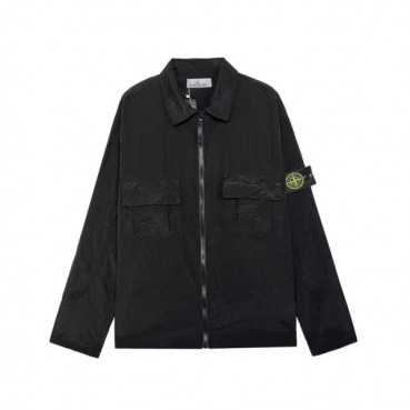 스톤아일랜드 남성 캐쥬얼 블랙 자켓 - Mens Black Jackets 