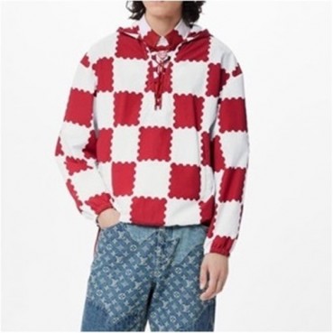 루이비통 남성 트렌디 레드 자켓 - Louis vuitton Mens Red Jackets 