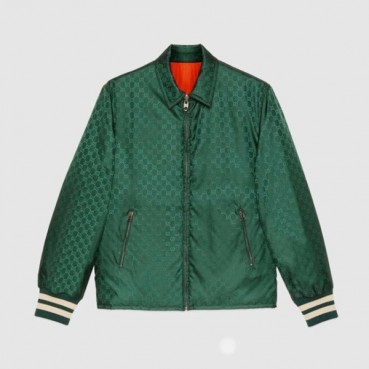 구찌 남성 트렌디 그린 양면 자켓 - Mens Green Jackets 