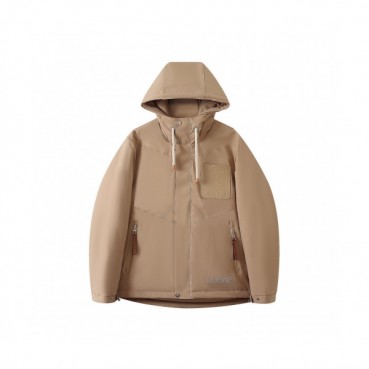 Loewe  Mens Logo Casual Duck-down Jackets Beige 