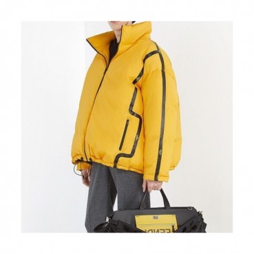 Fendi  Mens Logo Casual Down Jackets Yellow - 펜디 2021 남성 로고 캐쥬얼 다운 자켓 Fen01112x Size(m 