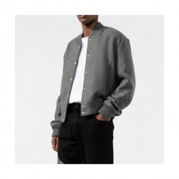 Off-white  Mm/Wm Logo Casual Jackets Gray 