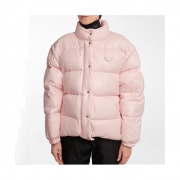 Prada  Womens Logo Casual Duck Down Jackets Pink - 프라다 2021 여성 로고 캐쥬얼 다운 자켓 Pra02497x Size(s 