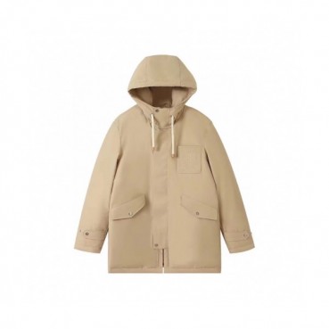 Loewe  Mens Logo Casual Duck-down Jackets Beige 