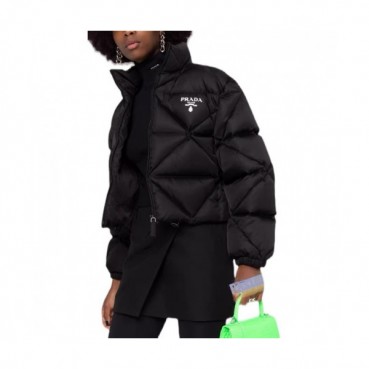 Prada  Womens Logo Casual Duck Down Jackets Black - 프라다 2021 여성 로고 캐쥬얼 다운 자켓 Pra02459x Size(s 