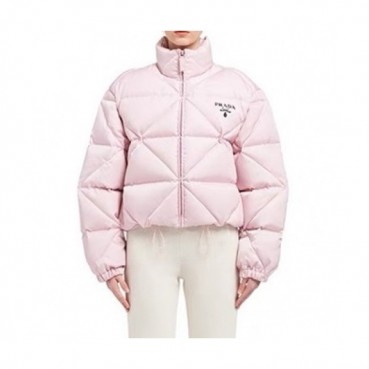 Prada  Womens Logo Casual Duck Down Jackets Pink - 프라다 2021 여성 로고 캐쥬얼 다운 자켓 Pra02458x Size(s 