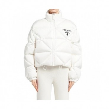 Prada  Womens Logo Casual Duck Down Jackets White - 프라다 2021 여성 로고 캐쥬얼 다운 자켓 Pra02457x Size(s 
