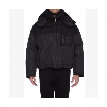 Fendi  Mens Logo Casual Down Jackets Black - 펜디 2021 남성 로고 캐쥬얼 다운 자켓 Fen01057x Size(m 