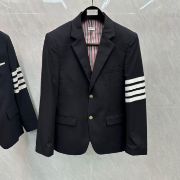 Thom Browne  Mens Casual Cotton Suit Jackets Navy - 톰브라운 2025 남성 캐쥬얼 코튼 슈트 자켓 Thom01465x Size(1 