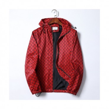 Gucci  Mens Logo Casual Jackets Red - 구찌 2021 남성 로고 캐쥬얼 자켓 Guc04124x Size(m 