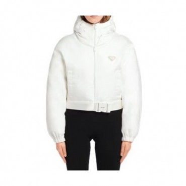 Prada  Womens Logo Casual Duck Down Jackets White - 프라다 2021 여성 로고 캐쥬얼 다운 자켓 Pra02416x Size(s 