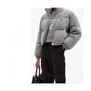 Prada  Womens Logo Casual Duck Down Jackets Gray - 프라다 2021 여성 로고 캐쥬얼 다운 자켓 Pra02415x Size(s 