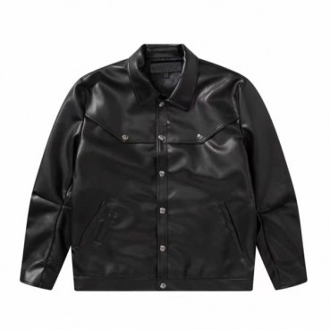크롬하츠 남성 캐쥬얼 블랙 자켓 - Mens Black Jackets 