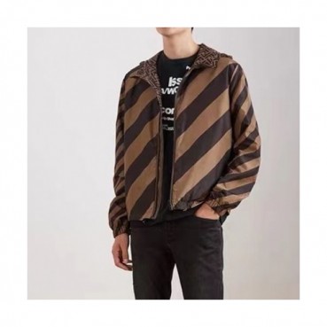 Fendi  Mens Logo Casual Jackets Brown - 펜디 2021 남성 로고 캐쥬얼 양면 자켓 Fen01042x Size(s 
