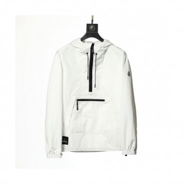 Moncler  Mens Logo Casual Jackets White - 몽클레어 2021 남성 로고 캐쥬얼 자켓 Moc02265x Size(m 