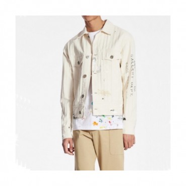 LANVIN Mens Jackets Ivory - 랑방 2021 남성 로고 자켓 