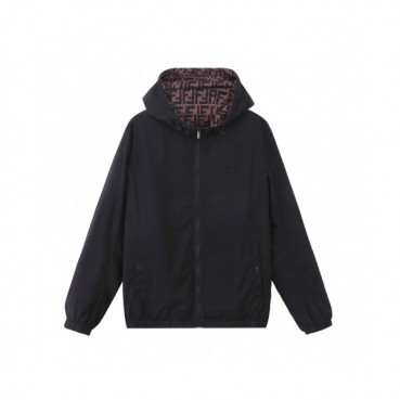 Fendi  Mens Logo Casual Jackets Brown - 펜디 2021 남성 로고 캐쥬얼 양면 자켓 Fen01035x Size(m 