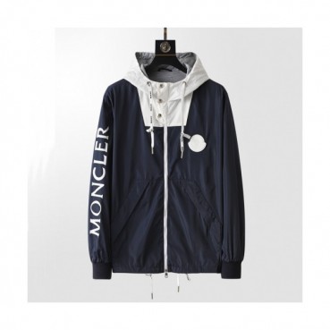 Moncler  Mens Logo Casual Jackets Navy - 몽클레어 2021 남성 로고 캐쥬얼 자켓 Moc02258x Size(m 