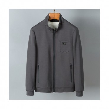 Prada  Mens Logo Casual Jackets Gray - 프라다 2021 남성 로고 캐쥬얼 자켓 Pra02382x Size(m 