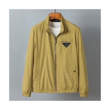 Prada  Mens Logo Casual Jackets Yellow - 프라다 2021 남성 로고 캐쥬얼 자켓 Pra02379x Size(m 