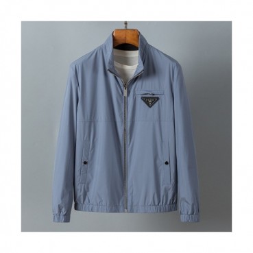 Prada  Mens Logo Casual Jackets Blue - 프라다 2021 남성 로고 캐쥬얼 자켓 Pra02378x Size(m 