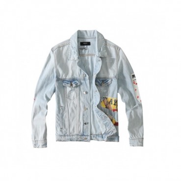Amiri  Mens Casual Denim Jackets Blue - 아미리 2021 남성 캐쥬얼 데님 자켓 Ami0276x Size(m 