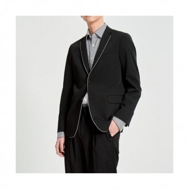 Fendi  Mens Casual Logo Cotton Suit Jackets Black - 펜디 2021 남성 캐쥬얼 로고 코튼 슈트 자켓 Fen01027x Size(m 