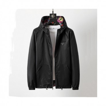 Prada  Mens Logo Casual Jackets Black - 프라다 2021 남성 로고 캐쥬얼 자켓 Pra02358x Size(m 