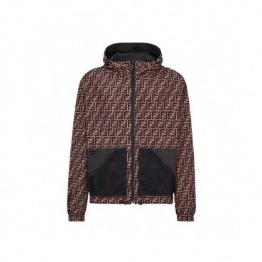 Fendi  Mens Logo Casual Jackets Brown - 펜디 2021 남성 로고 캐쥬얼 자켓 Fen01022x Size(s 
