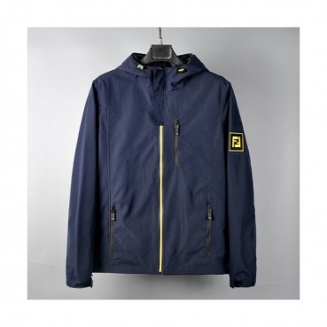 Fendi  Mens Logo Casual Blouson Navy - 펜디 남성 로고 캐쥬얼 블루종 Fen01020x Size(m 