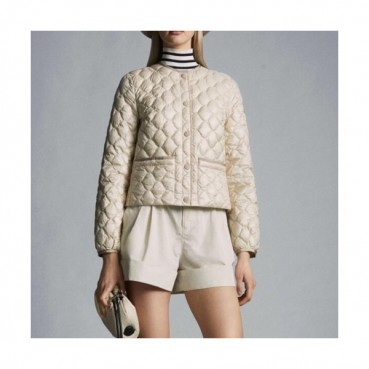 Moncler  Womens Logo Casual Down Jackets Ivory - 몽클레어 2021 여성 로고 캐쥬얼 다운 자켓 Moc02217x Size(1 