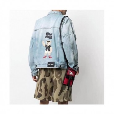 Palm Angels  Mens Logo Denim Jackets Blue - 팜 엔젤스 2021 남성 로고 데님 자켓 Palm0334x Size(s 