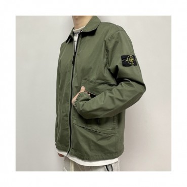 [매장판]Stone Island   Mens Basic Casual Jackets Khaki - 스톤아일랜드 2021 남성 베이직 캐쥬얼 자켓 Sto0351x Size(m 