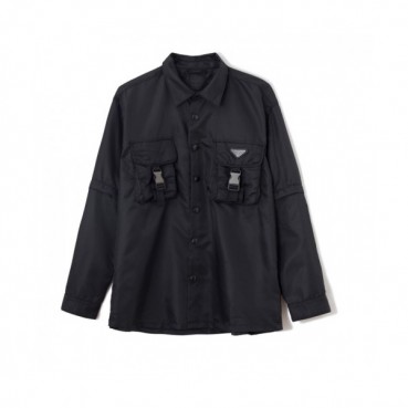 Prada  Mens Logo Casual Jackets Black - 프라다 2021 남성 로고 캐쥬얼 자켓 Pra02325x Size(s 