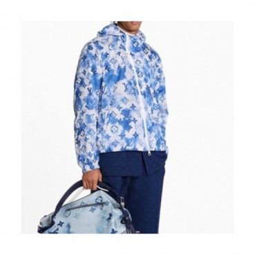Louis vuitton  Mens Logo Wind-proof Jackets Blue 