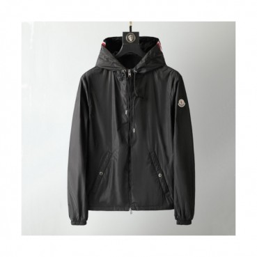 Moncler  Mens Logo Casual Jackets Black - 몽클레어 2021 남성 로고 캐쥬얼 자켓 Moc02188x Size(2 