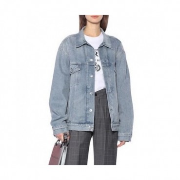 [발렌시아가]Balenciaga 2020 Mm/Wm Logo Casual Oversize Denim Jackets - 발렌시아가 2020 남/녀 로고 캐쥬얼 오버사이즈 데님 재킷 Bal0852x.Size(s 