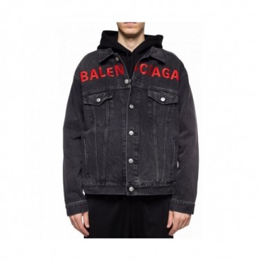 [발렌시아가]Balenciaga 2020 Mm/Wm Logo Casual Oversize Denim Jackets - 발렌시아가 2020 남/녀 로고 캐쥬얼 오버사이즈 데님 재킷 Bal0775x.Size(m 