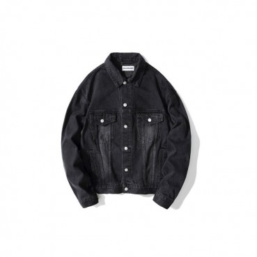[발렌시아가]Balenciaga 2020 Mm/Wm Logo Casual Oversize Denim Jackets - 발렌시아가 2020 남/녀 로고 캐쥬얼 오버사이즈 데님 재킷 Bal0758x.Size(m 