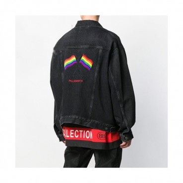 [발렌시아가]Balenciaga 2020 Mm/Wm Logo Casual Oversize Denim Jackets - 발렌시아가 2020 남/녀 로고 캐쥬얼 오버사이즈 데님 재킷 Bal0756x.Size(m 