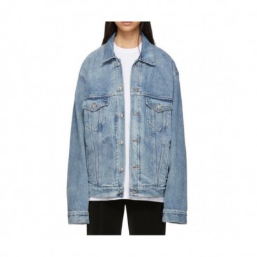[발렌시아가]Balenciaga 2020 Mm/Wm Logo Casual Oversize Denim Jackets - 발렌시아가 2020 남/녀 로고 캐쥬얼 오버사이즈 데님 재킷 Bal0754x.Size(m 