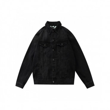Off-white 2020 Mens Logo Casual Denim Jackets 