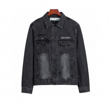 Off-white 2020 Mens Logo Casual Denim Jackets 