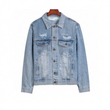 Off-white 2020 Mens Logo Casual Denim Jackets 