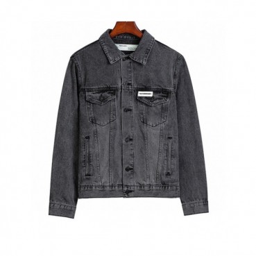Off-white 2020 Mens Logo Casual Denim Jackets 