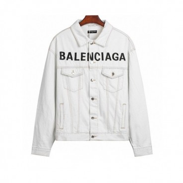 [발렌시아가]Balenciaga 2020 Mm/Wm Logo Casual Oversize Denim Jackets - 발렌시아가 2020 남/녀 로고 캐쥬얼 오버사이즈 데님 재킷 Bal0720x.Size(s 