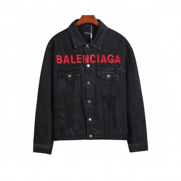 [발렌시아가]Balenciaga 2020 Mm/Wm Logo Casual Oversize Denim Jackets - 발렌시아가 2020 남/녀 로고 캐쥬얼 오버사이즈 데님 재킷 Bal0719x.Size(s 