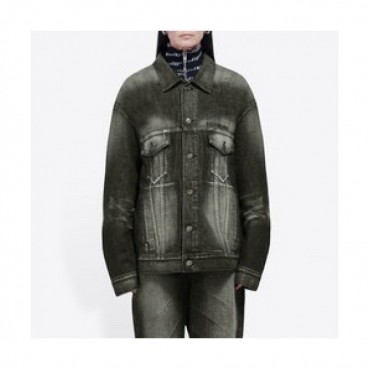 [발렌시아가]Balenciaga 2020 Mens Logo Casual Oversize Denim Jackets - 발렌시아가 2020 남성 로고 캐쥬얼 오버사이즈 데님 재킷 Bal0705x.Size(s 